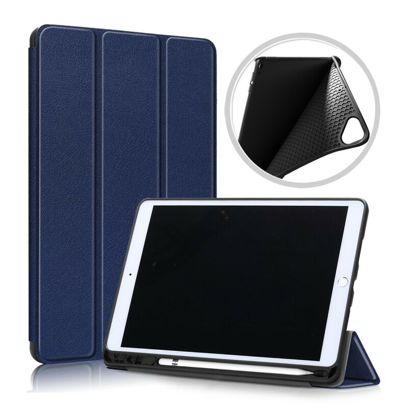 Smart Case iPad 10.2" (2019) Simili Cuir avec Porte-Crayon