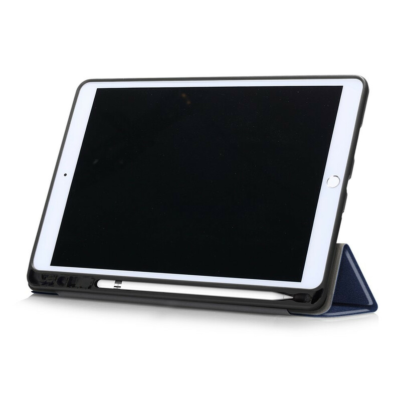 Smart Case iPad 10.2" (2019) Simili Cuir avec Porte-Crayon