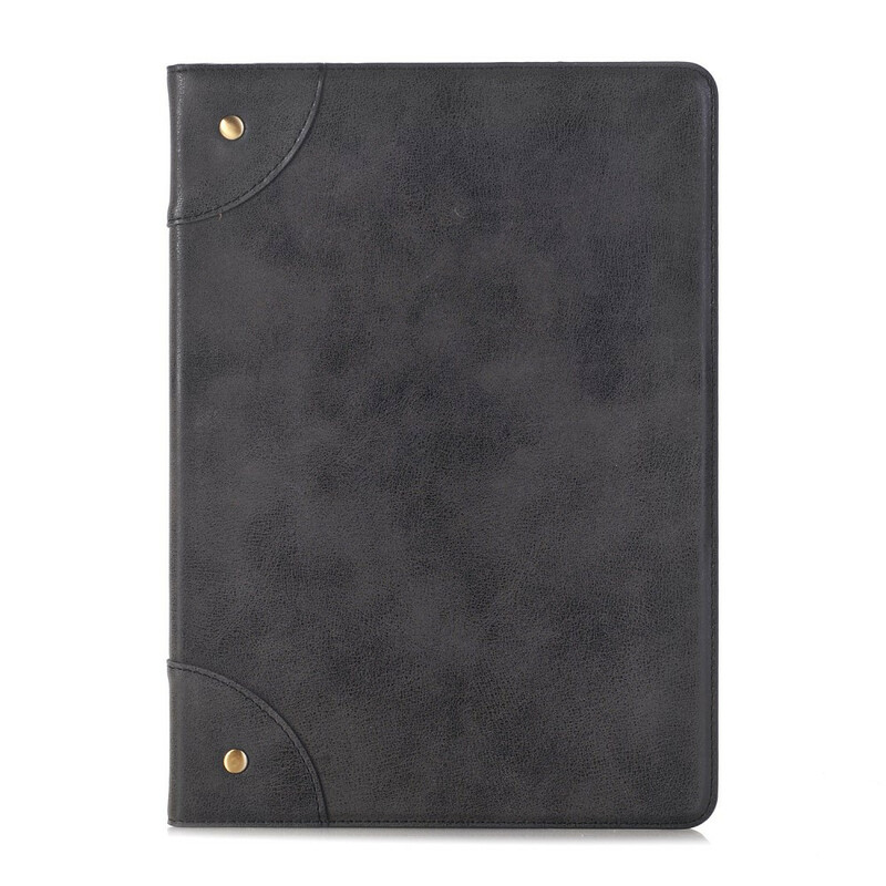 Étui iPad 10.2" (2019) Effet Cuir Rétro avec Rivets