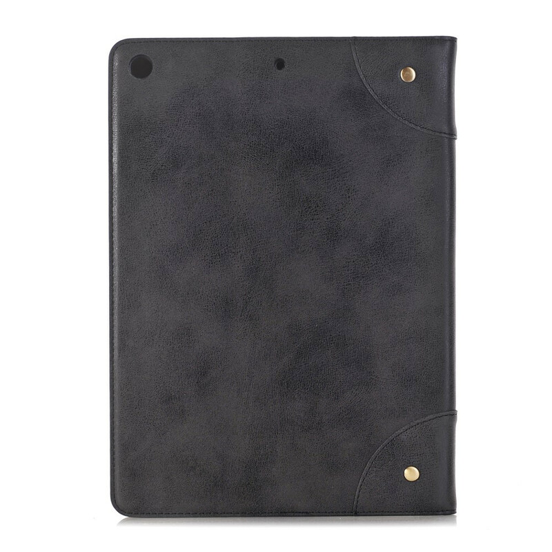 Étui iPad 10.2" (2019) Effet Cuir Rétro avec Rivets