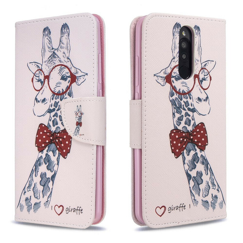 Housse Xiaomi Redmi 8 Girafe Intello