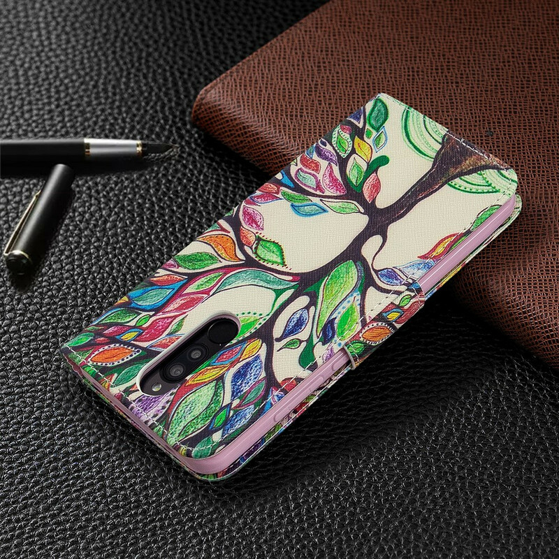 Housse Xiaomi Redmi 8 Arbre Coloré