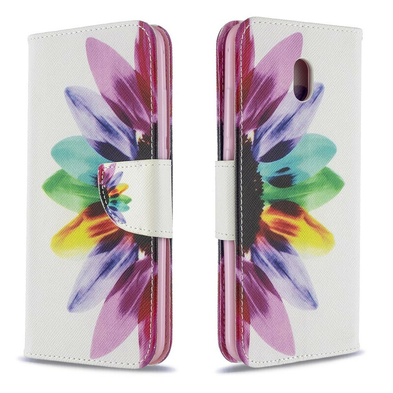 Housse Xiaomi Redmi 8A Fleur Aquarelle