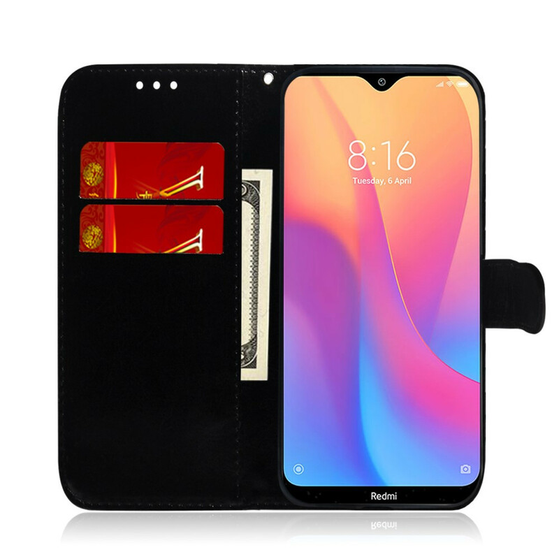 Housse Xiaomi Redmi 8A Simili Cuir Couverture MIroir