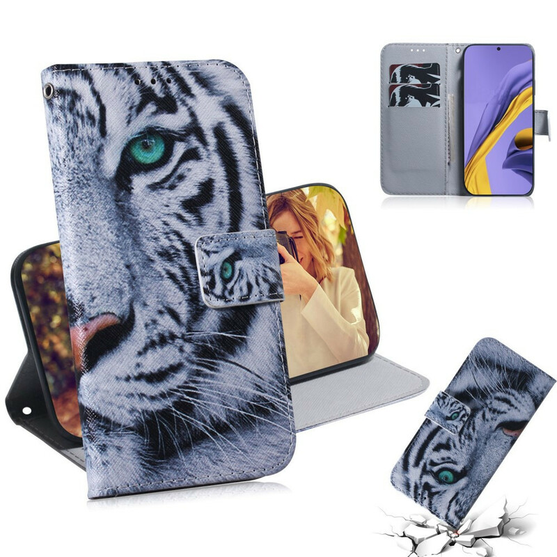 Housse Samsung Galaxy A51 Face de Tigre