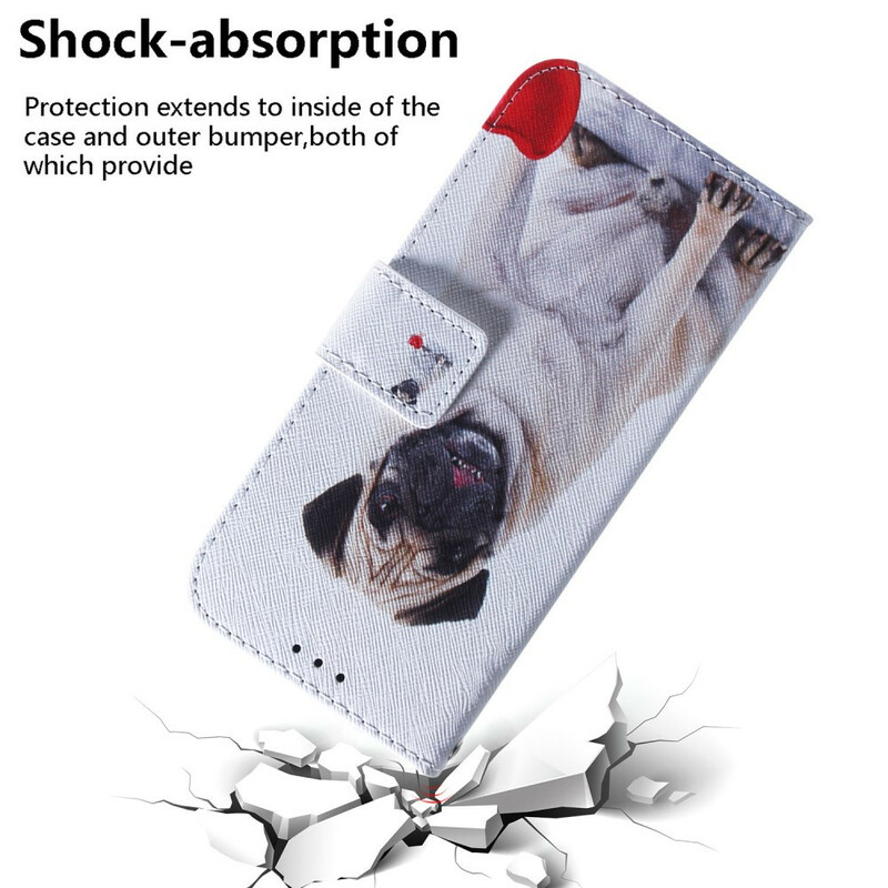 Housse Samsung Galaxy A51 Pug Dog