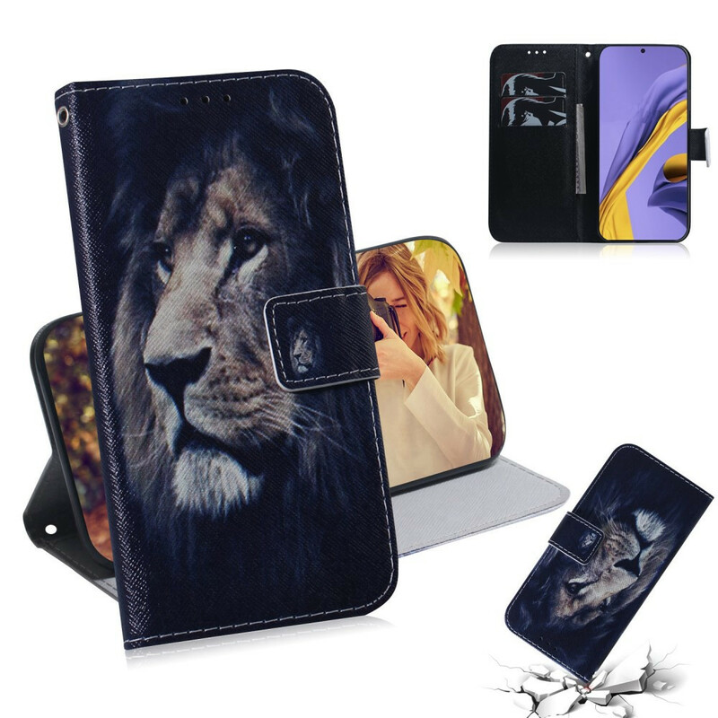 Housse Samsung Galaxy A51 Dreaming Lion