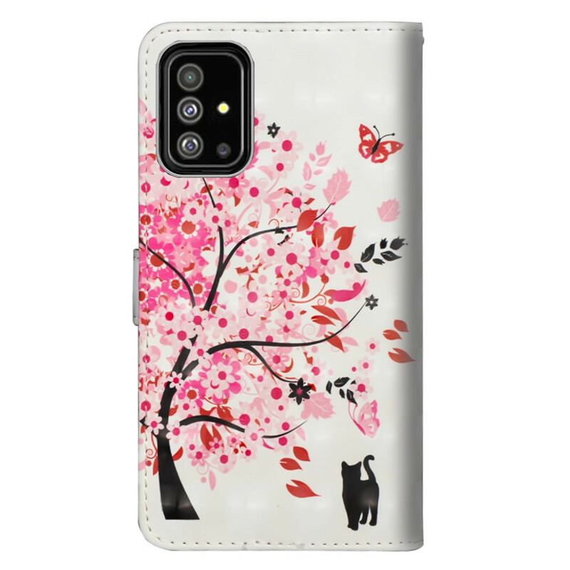 Housse Samsung Galaxy A51 Arbre Rose