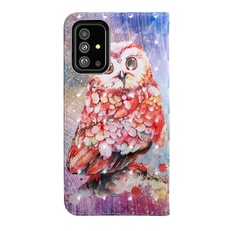 Housse Samsung Galaxy A51 Hibou le Peintre