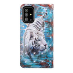 Housse Samsung Galaxy A51 Tigre dans l'Eau