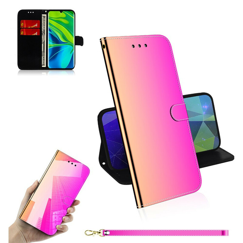 Housse Xiaomi Mi Note 10 Simili Cuir Couverture MIroir