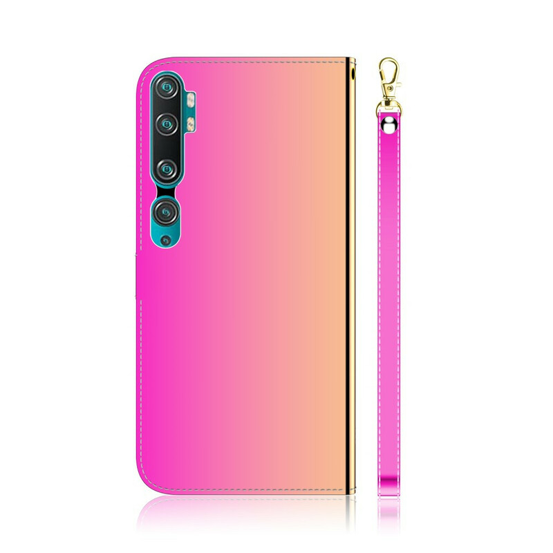 Housse Xiaomi Mi Note 10 Simili Cuir Couverture MIroir