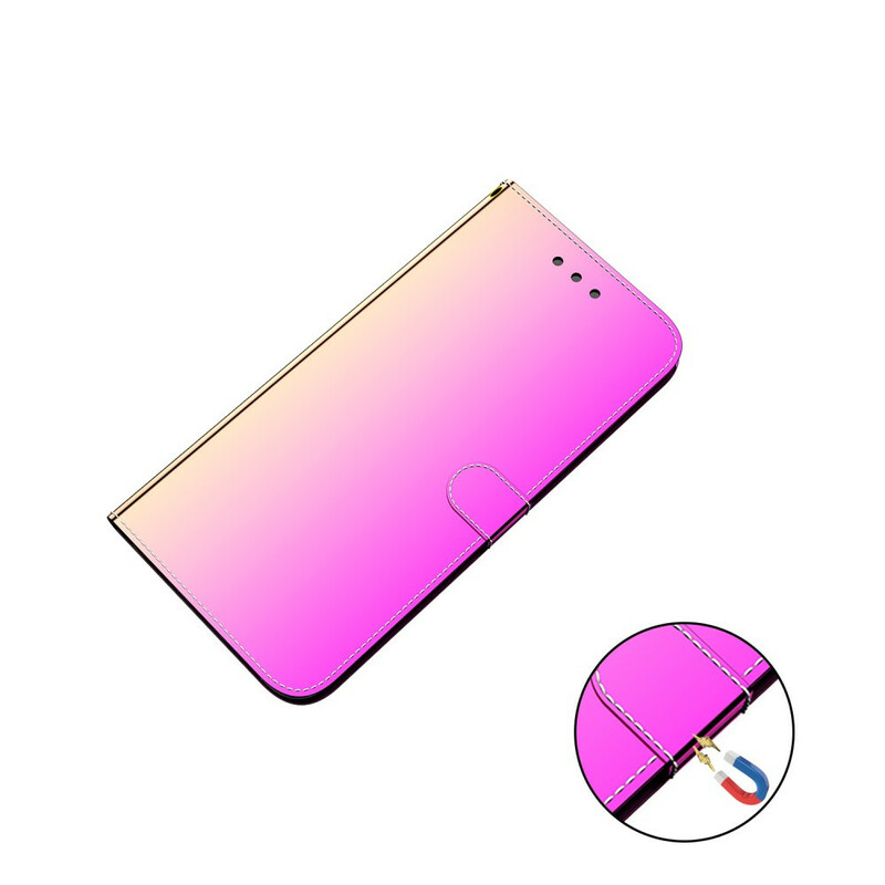 Housse Xiaomi Mi Note 10 Simili Cuir Couverture MIroir