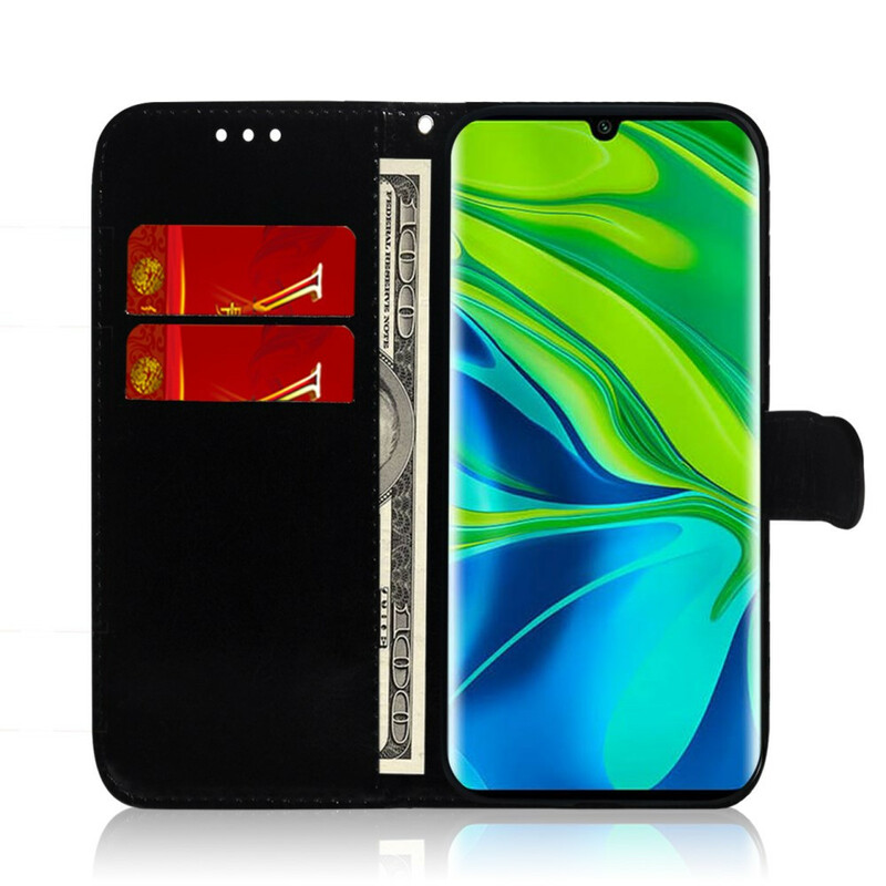 Housse Xiaomi Mi Note 10 Simili Cuir Couverture MIroir