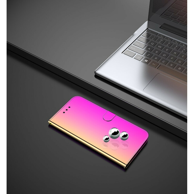 Housse Xiaomi Mi Note 10 Simili Cuir Couverture MIroir