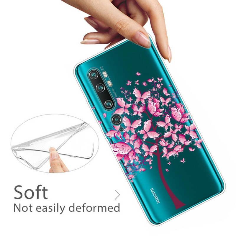 Coque Xiaomi Mi Note 10 Top Arbre Rose