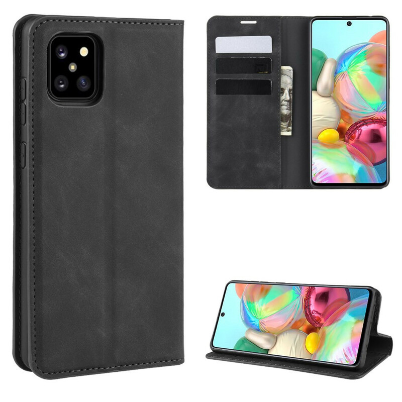 Flip Cover Samsung Galaxy Note 10 Lite Effet Cuir Chic