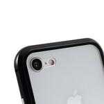 Coque iPhone 8 / 7 Rebords Métal et Verre Trempé