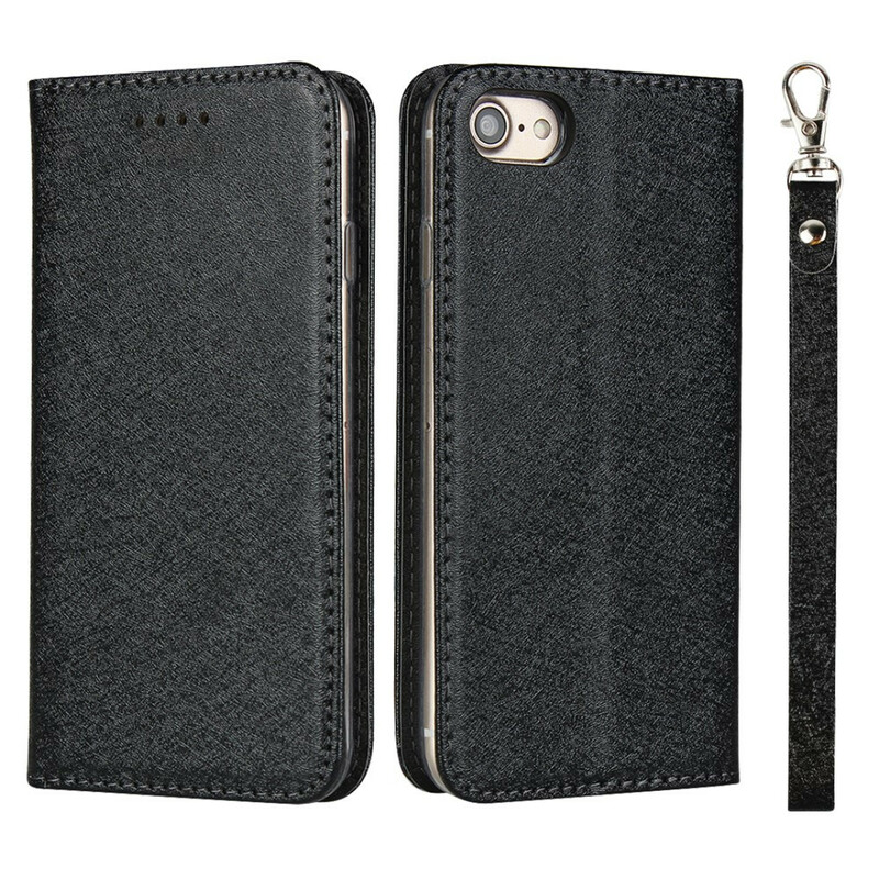 Flip Cover iPhone 8 / 7 Style Cuir Douceur avec Lanière