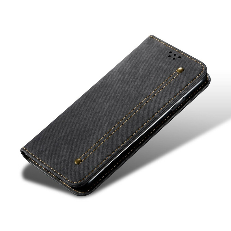 Flip Cover Xiaomi Mi A3 Tissu Jeans