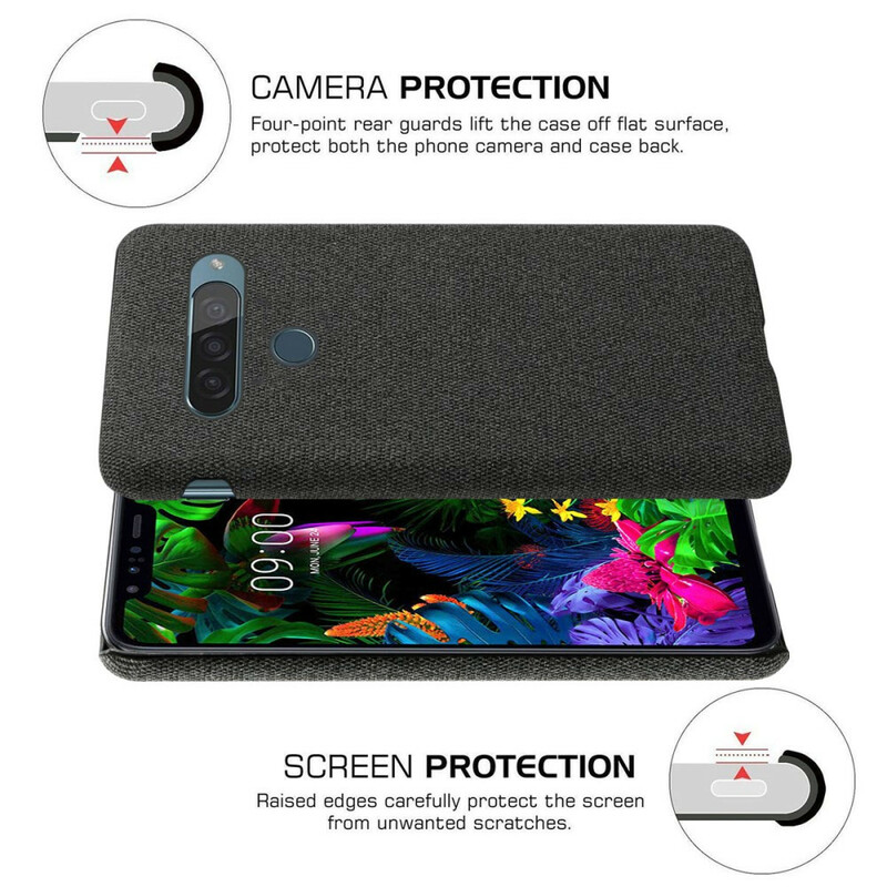 Coque LG G8S ThinQ Texture Tissu KSQ