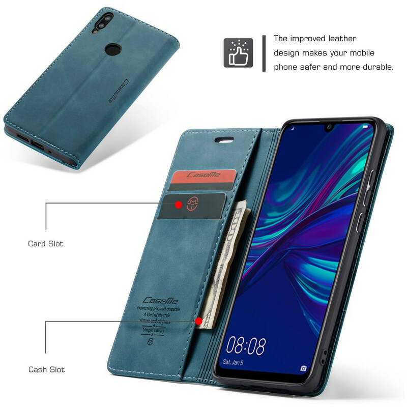 Flip Cover Huawei P Smart 2019 CASEME Simili Cuir