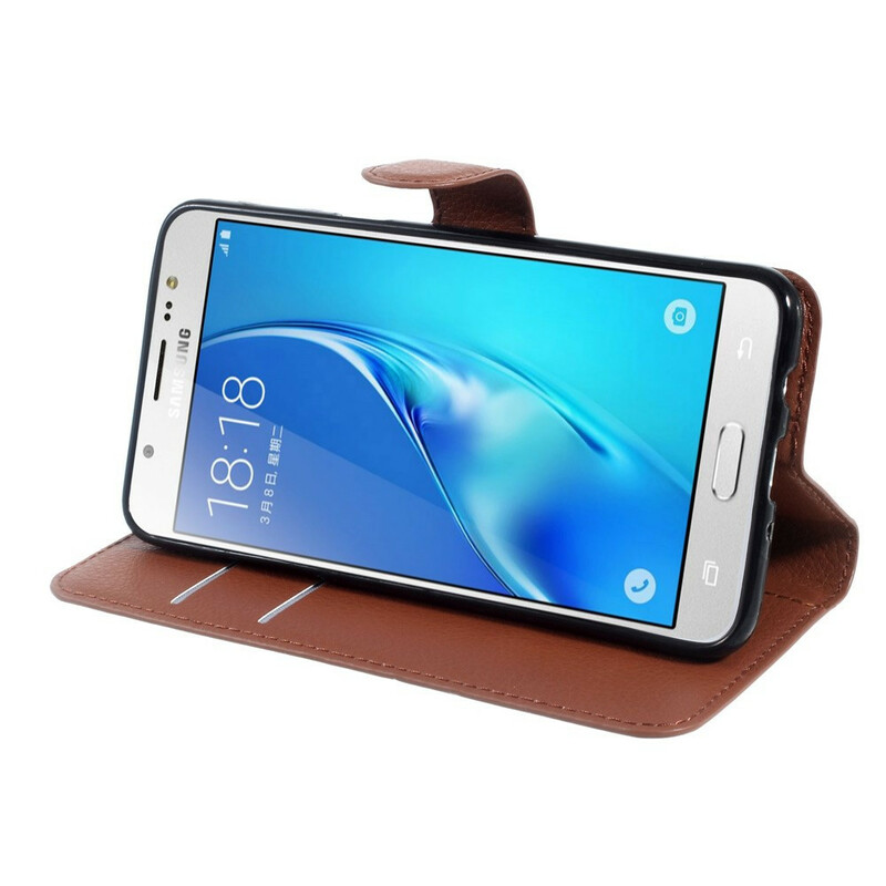 Housse Samsung Galaxy J5 2016 Simili Cuir Litchi