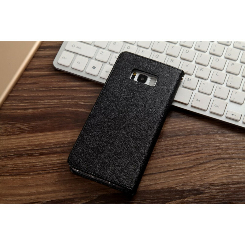 Flip Cover Samsung Galaxy S8 Effet Cuir Texture Soie CMAI2