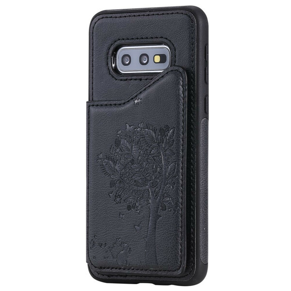 Coque Samsung Galaxy S10e Porte-Cartes Support Impression Chat