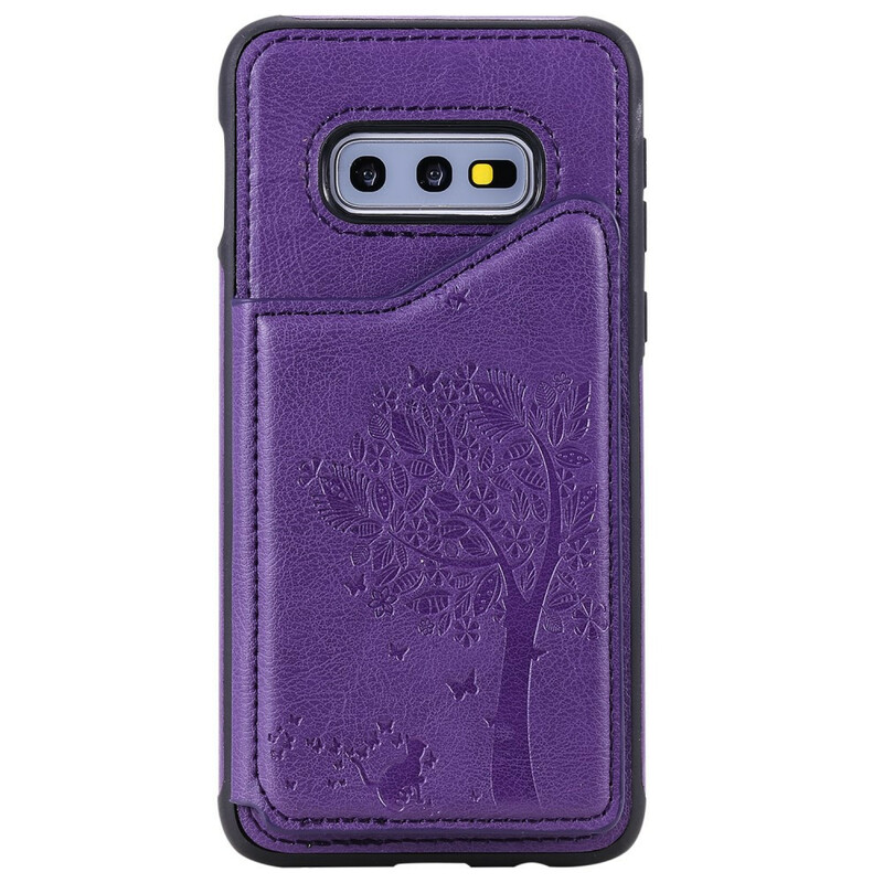 Coque Samsung Galaxy S10e Porte-Cartes Support Impression Chat