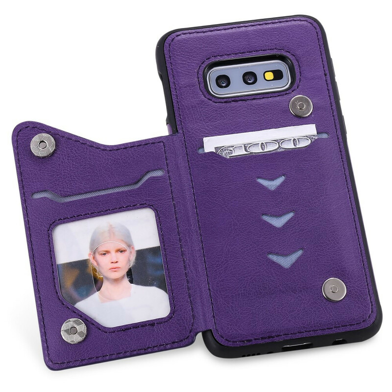 Coque Samsung Galaxy S10e Porte-Cartes Support Impression Chat