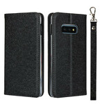 Flip Cover Samsung Galaxy S10e Style Cuir Douceur avec Lanière