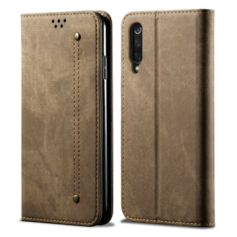 Flip Cover Xiaomi Mi 9 Tissu Jeans