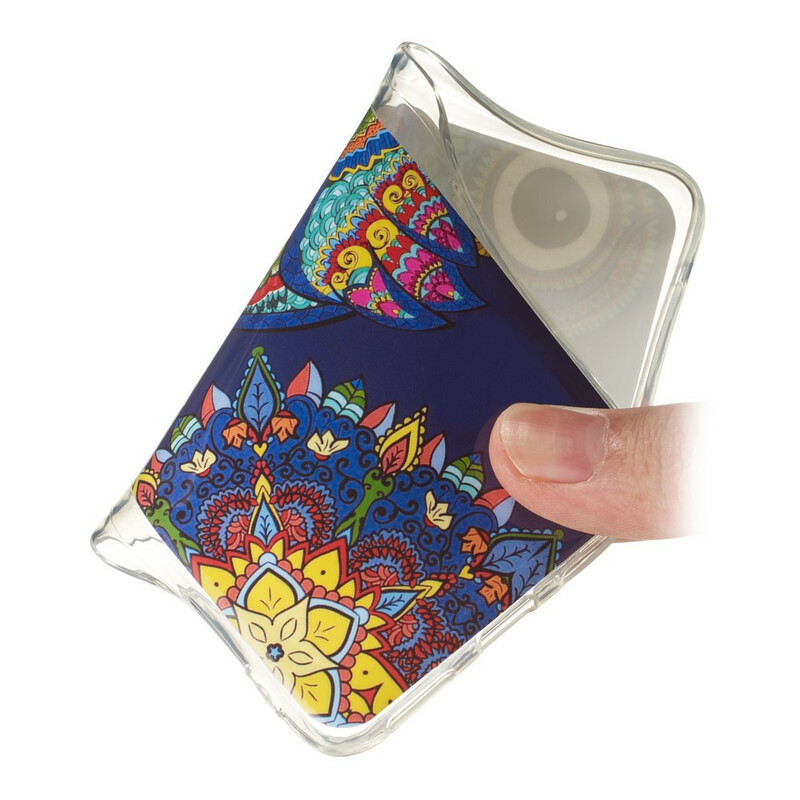 Coque Samsung Galaxy S20 Hibou Mandala Fluorescente