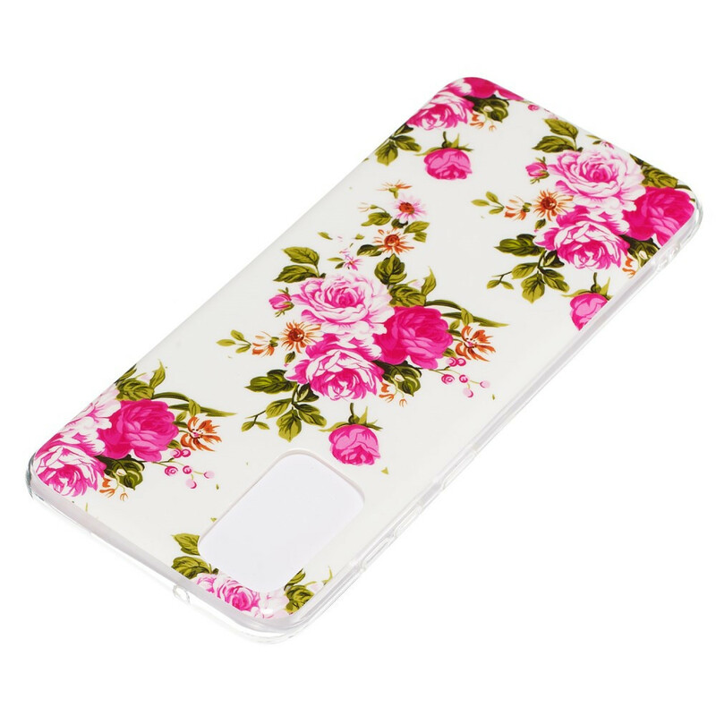 Coque Samsung Galaxy S20 Plus Fleurs Liberty Fluorescente