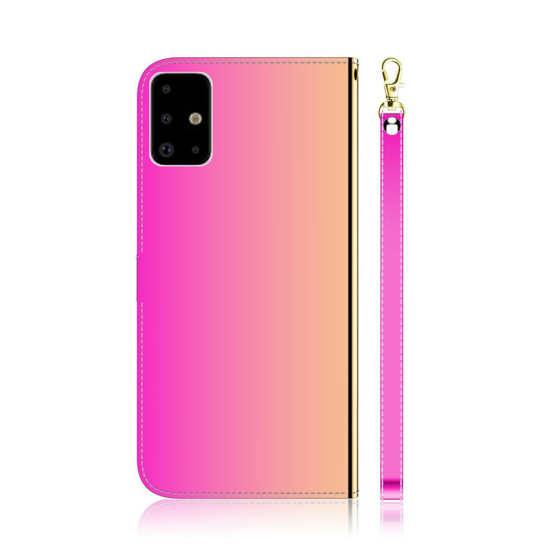 Housse Samsung Galaxy A71 Simili Cuir Couverture MIroir