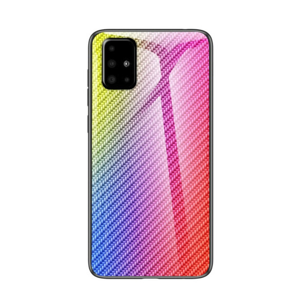 Coque Samsung Galaxy A71 Verre Trempé Fibre Carbone