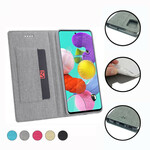 Flip Cover Samsung Galaxy A71 Texturée VILI DMX