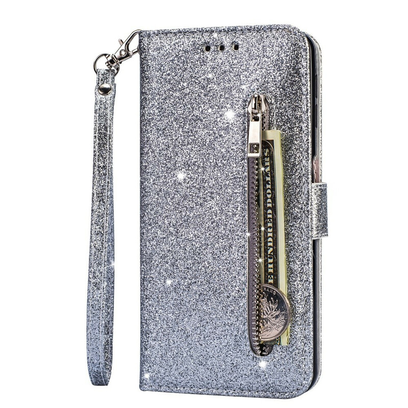 Housse Samsung Galaxy S20 Porte-Monnaie Paillettes