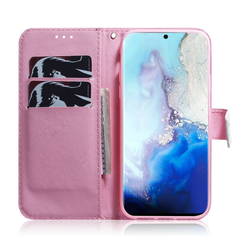 Housse Samsung Galaxy S20 Fleur Vieux Rose