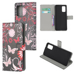 Housse Samsung Galaxy S20 Papillons et Fleurs