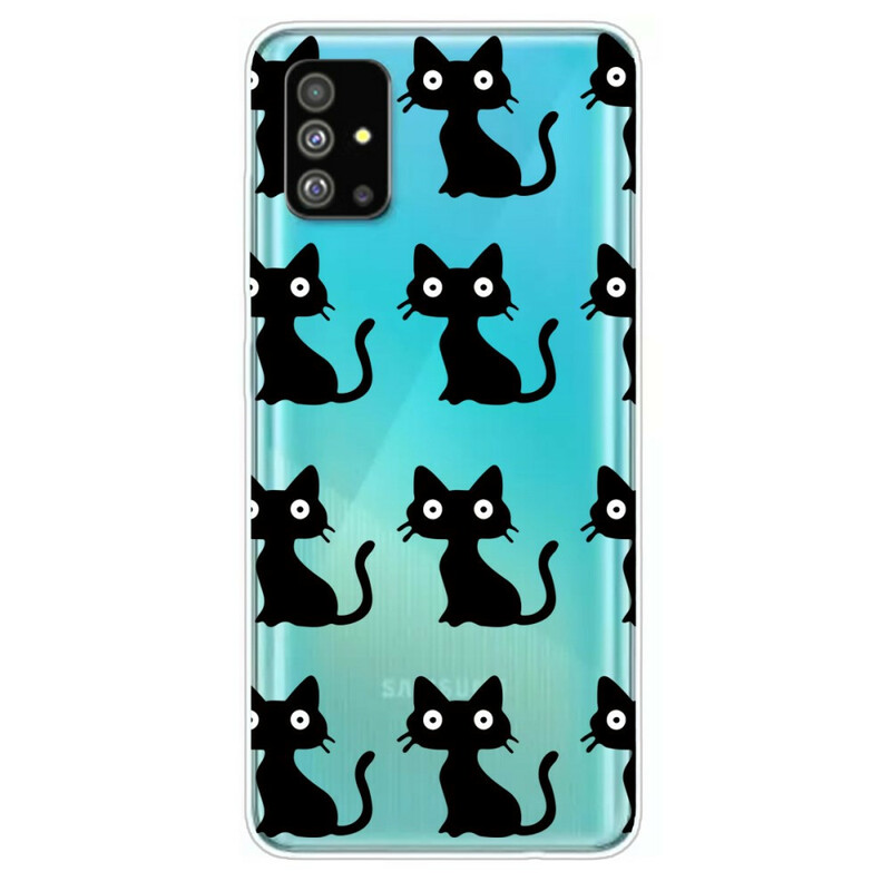 Coque Samsung Galaxy S20 Plus Multiples Chats Noirs