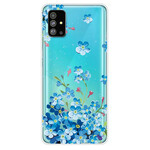 Coque Samsung Galaxy S20 Plus Fleurs Bleues 