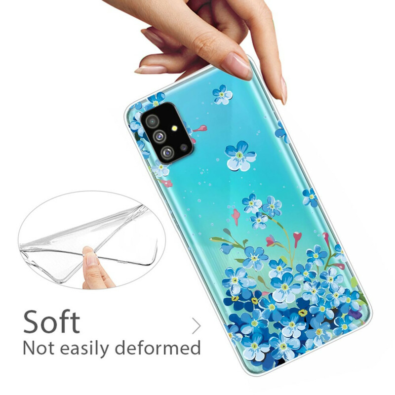 Coque Samsung Galaxy S20 Plus Fleurs Bleues 