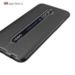 Coque Oppo Reno 2 Effet Cuir Litchi Double line