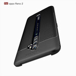 Coque Oppo Reno 2 Effet Cuir Litchi Double line