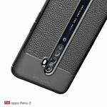 Coque Oppo Reno 2 Effet Cuir Litchi Double line