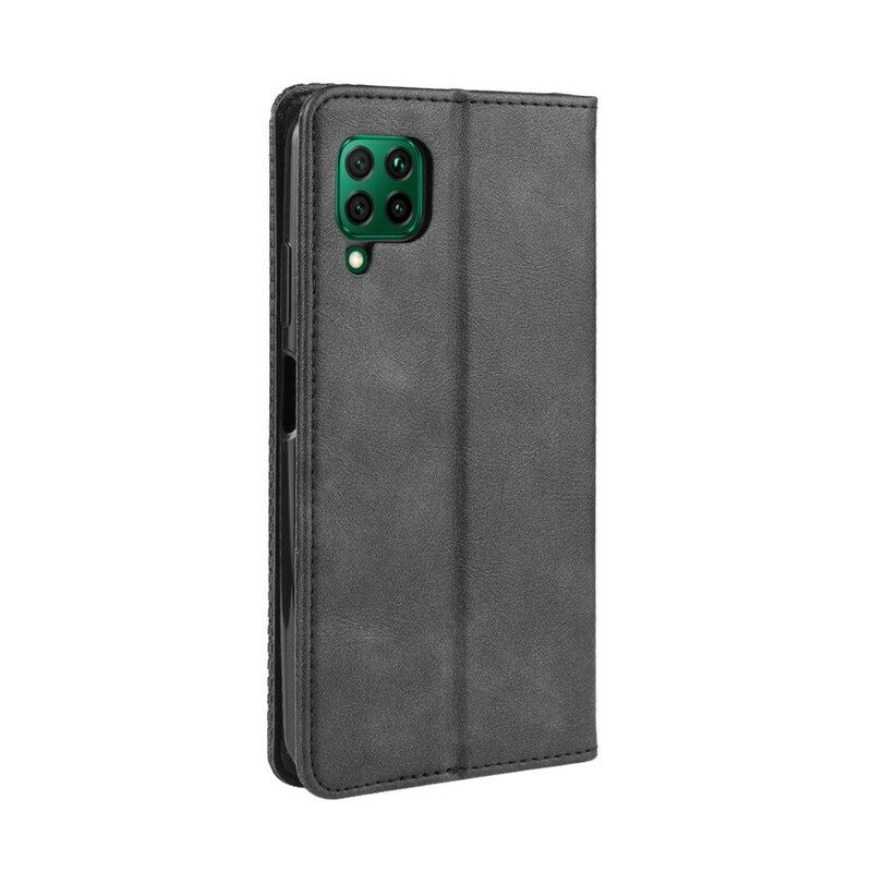 Flip Cover Huawei P40 Lite Effet Cuir Vintage Stylisé