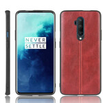 Coque OnePlus 7T Pro Effet Cuir Couture