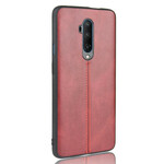 Coque OnePlus 7T Pro Effet Cuir Couture